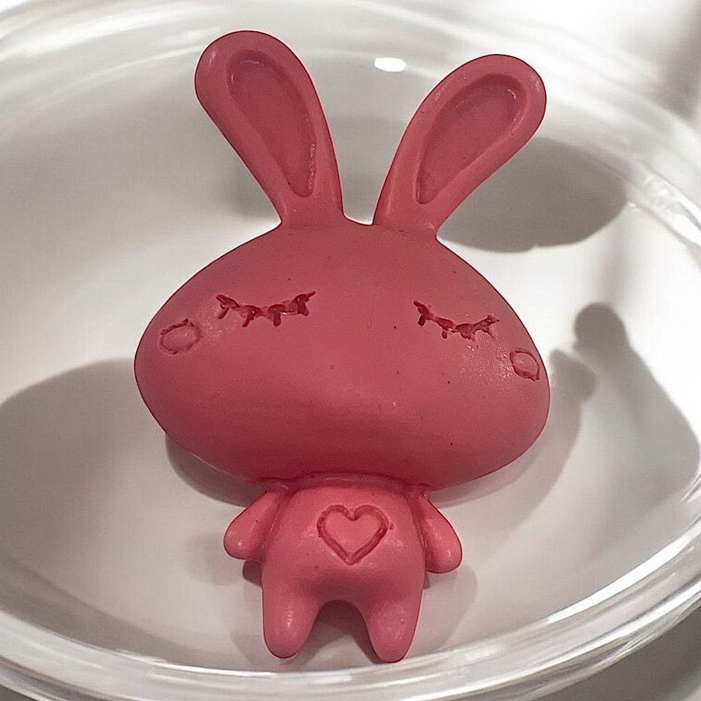 Wild cherry scented bunny SOAP handmade 3x2 inch 3oz shea butter/oatmeal butter
